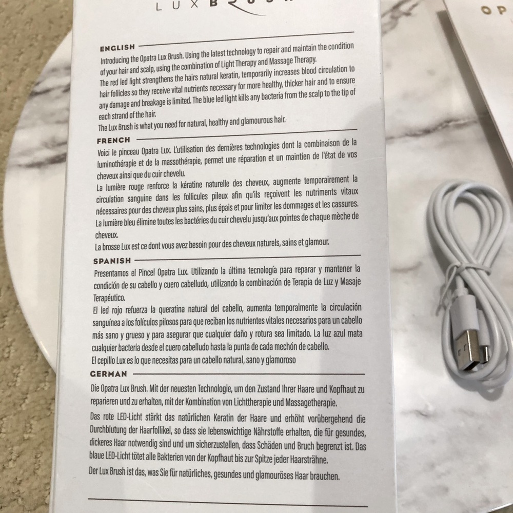 OPATRA Lux Brush! New! Light and massage beauty treatment for hair/scalp - Picture 7 of 9